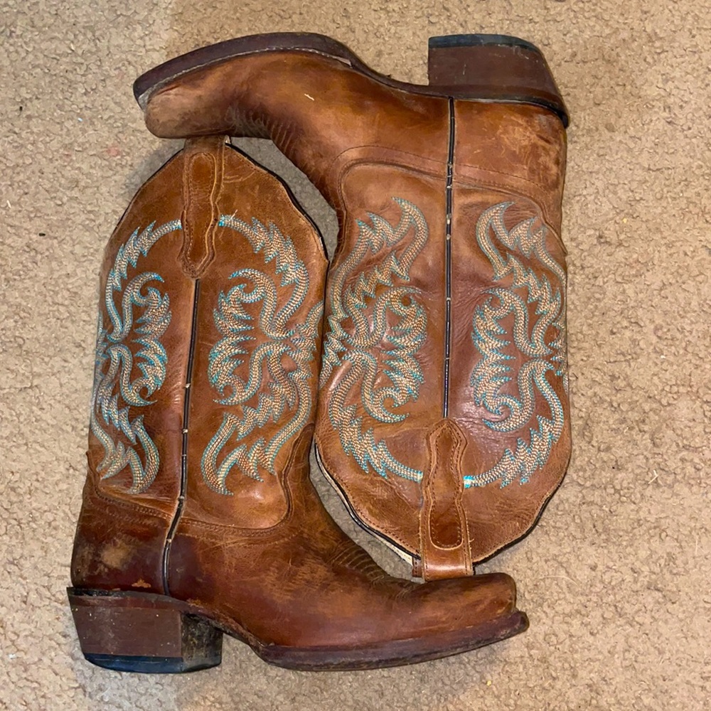 Teal detailed Nacona Boots